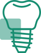 Dental Implant treatment icon at Dr. Gaurav Dental Clinic in Varanasi